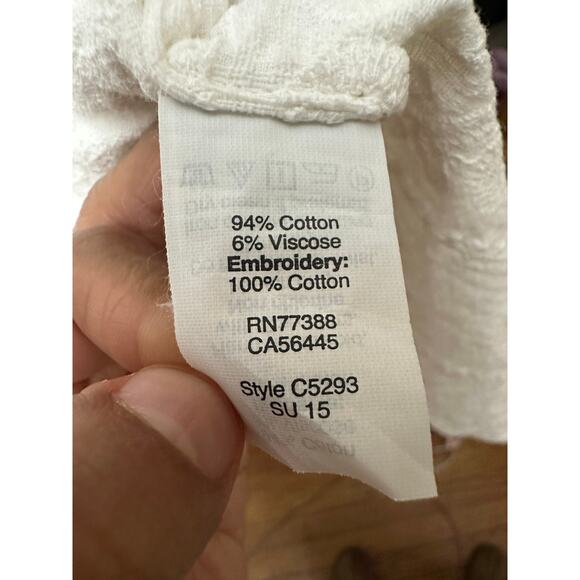 Madewell Embroidered Cannes Coverup Tunic Dress Size White Small - Picture 11 of 11
